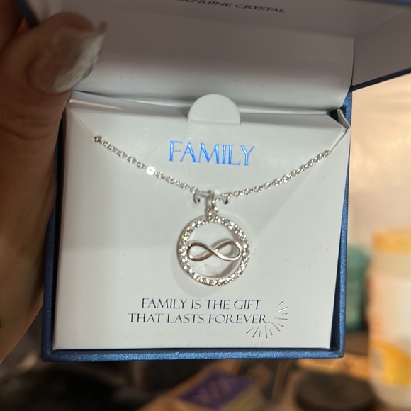 Brilliance genuine crystal infinity necklace - Picture 2 of 3